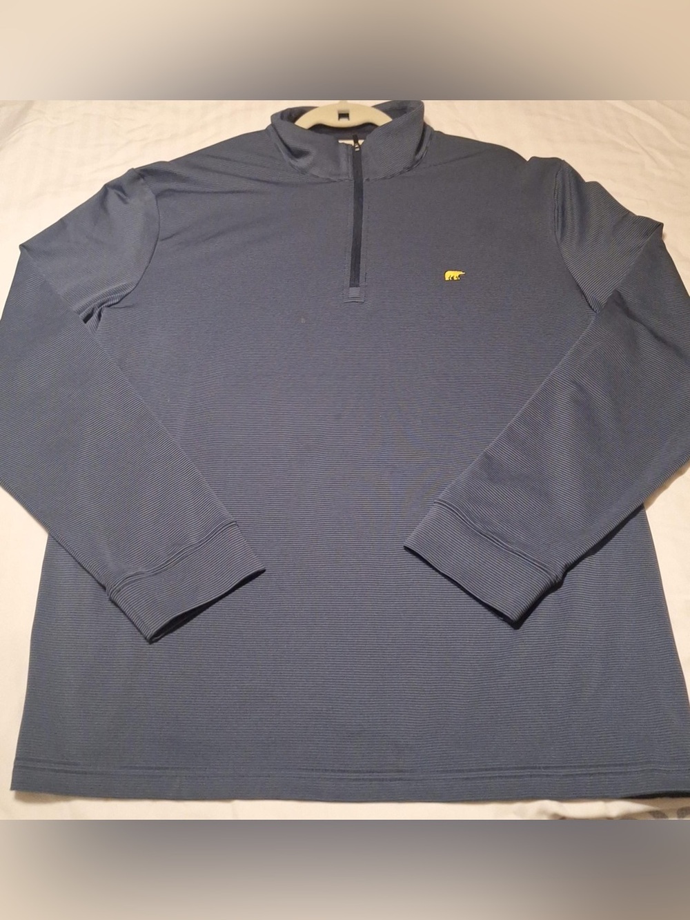 Jack Nicklaus Quarter Zip Pullover Blue Black Golf Performance Men’s Size Large